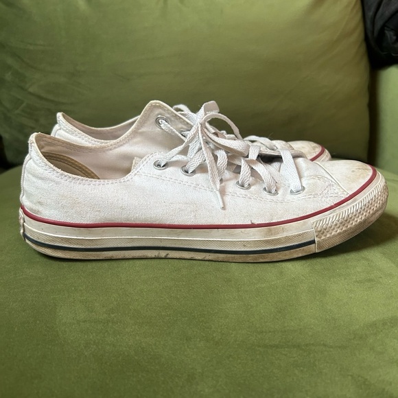 White Low Top Converse - Picture 2 of 3